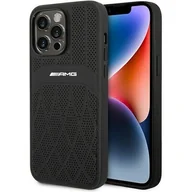 Etui i futerały do telefonów - Etui MERCEDES AMG Leather Curved Lines do Apple iPhone 14 Pro Max Czarny - miniaturka - grafika 1