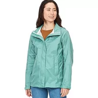 Płaszcze damskie - Marmot Kobiety Wm's PreCip Eco Jacket, Wodoodporna kurtka przeciwdeszczowa, oddychający płaszcz przeciwdeszczowy, składana wiatrówka hardshell, idealna na trekking, Blue Agave, L - miniaturka - grafika 1