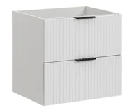 Szafki łazienkowe - Biała szafka pod umywalkę 60 cm Biały połysk P4-T50 - miniaturka - grafika 1