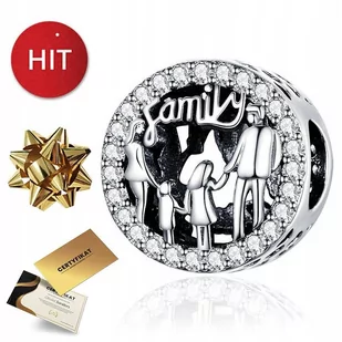 SREBRNY CHARMS ZAWIESZKA RODZINA 925 KORALIK BEADS BRANSOLETKA - Wisiorki - miniaturka - grafika 1