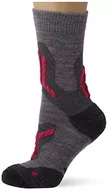 Skarpetki damskie - UYN Damskie Lady Trekking 2 w Merino MID skarpety turystyczne, jasnoszare/różowe, rozmiar uniwersalny - miniaturka - grafika 1