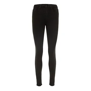 VERO MODA Damskie spodnie jeansowe, czarny, (XS) W / 30L - Spodnie damskie - miniaturka - grafika 1
