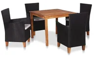 Meble ogrodowe - Zestaw brązowo-czarnych mebli ogrodowych R7-E13 - miniaturka - grafika 1