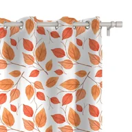Zasłony - Zasłona AUTUMN wzór AT34 | pomarańczowe liście 150 x 160 cm tkanina zaciemniająca - miniaturka - grafika 1