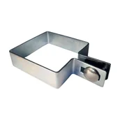 Akcesoria do ogrodzeń - Obejma początkowa 80x80 mm ocynk Polimet - miniaturka - grafika 1