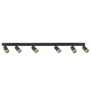 Lampa sufitowa GOLDLUX Arras 6 323576 Czarno-złoty - Lampy sufitowe - miniaturka - grafika 1