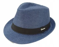 Czapki męskie - Kapelusz Męski Damski Jackson PANAMA Plażowy Uniseks granat 58/59cm - miniaturka - grafika 1