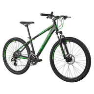 Rowery - Rower górski MTB INDIANA X-Pulser 2.6 M19 26 cali męski Czarno-zielony - miniaturka - grafika 1