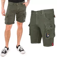 Odzież taktyczna i umundurowanie - Spodenki Alpha Industries Crew Short Patch 186209 142 - Ciemnooliwkowe RATY 0% | PayPo | GRATIS WYSYŁKA | ZWROT DO 100 DNI - miniaturka - grafika 1