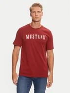 Koszulki męskie - Mustang T-Shirt Austin 1014695 Czerwony Regular Fit - miniaturka - grafika 1