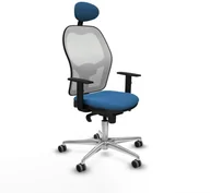 Fotele i krzesła biurowe - Krzesło Biurowe Piqueras y Crespo 1D086G1 Jasnoniebieski - miniaturka - grafika 1