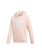 Bluzy dla dziewczynek - adidas Bluza dziecięca TREFOIL HOODIE, Haze Coral/White, 1415 - miniaturka - grafika 1