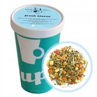 Herbata - Herbata ziołowa cytrusowa FRESH KISSES kawałki jabłka mięta 130g - herbata liściasta sypana mieszanka napar susz - miniaturka - grafika 1