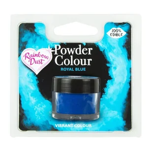 Barwnik w proszku Rainbow Dust 2g Royal Blue - królewski NIEBIESKI - Dodatki do ciast w proszku - miniaturka - grafika 1