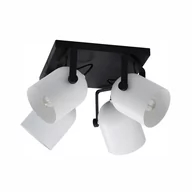 Lampy sufitowe - TK Lighting Spectra 3493 plafon lampa sufitowa 4x60W E27 czarna/biała - miniaturka - grafika 1