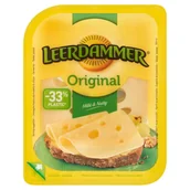 Sery - Leerdammer Ser półtwardy dojrzewający pełnotłusty porcjowany 100 g - miniaturka - grafika 1