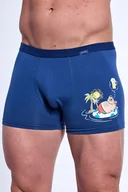 Majtki męskie - CORNETTE BOKSERKI MĘSKIE TATOO 280 XXL JEANS - miniaturka - grafika 1