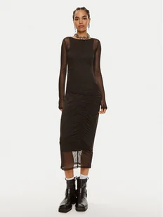 Patrizia Pepe Sukienka koktajlowa 8A1344 J149-K103 Czarny Slim Fit - Sukienki - miniaturka - grafika 1