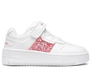 Buty dziecięce Champion S32612WW001 REBOUND PLATFORM SPARKLE G PS Białe - Buty dla dziewczynek - miniaturka - grafika 1