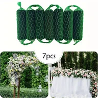 Rękodzieło - TEMU 7 szt. Pianki Kwiatowe do Wianków, Bloki Gąbkowe do Dekoracji Zielonych Kompozycji – Idealne na Śluby, Halloween i Boże Narodzenie - miniaturka - grafika 1