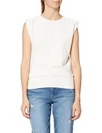 Koszule damskie - NA-KD Padded Shoulder Top Koszula damska, biały, XXL - miniaturka - grafika 1