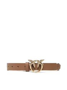 Pinko Pasek Damski Love Duble Belt H2 20221 PLT01 1H2114.Y7SP Brązowy - Paski - miniaturka - grafika 1