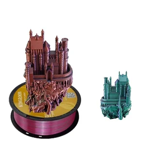 filament do drukarek 3D, jedwabiste wykończenie, opcja trzech kolorów, złoty, zielony, różowy, czerwony - Filamenty i akcesoria do drukarek 3D - miniaturka - grafika 1