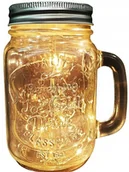 Świeczniki - Kubek/słoik ozdobny  świecący LED - miniaturka - grafika 1