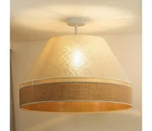 Lampy sufitowe - Duolla - Żyrandol natynkowy YUTE AVIGNON 1xE27/15W/230V śr. 60 cm kremowy/beżowy - miniaturka - grafika 1