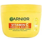 Kremy do twarzy - Garnier Vitamin C Fresh & Bright Nawilżający krem-sorbet dodający blasku - miniaturka - grafika 1