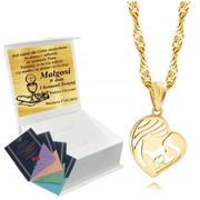 Biżuteria dla dzieci - ﻿Złoty Łańcuszek z Medalikiem 585 Na Komunię Chrzest GRAWER+UPOMINEK GRATIS - miniaturka - grafika 1