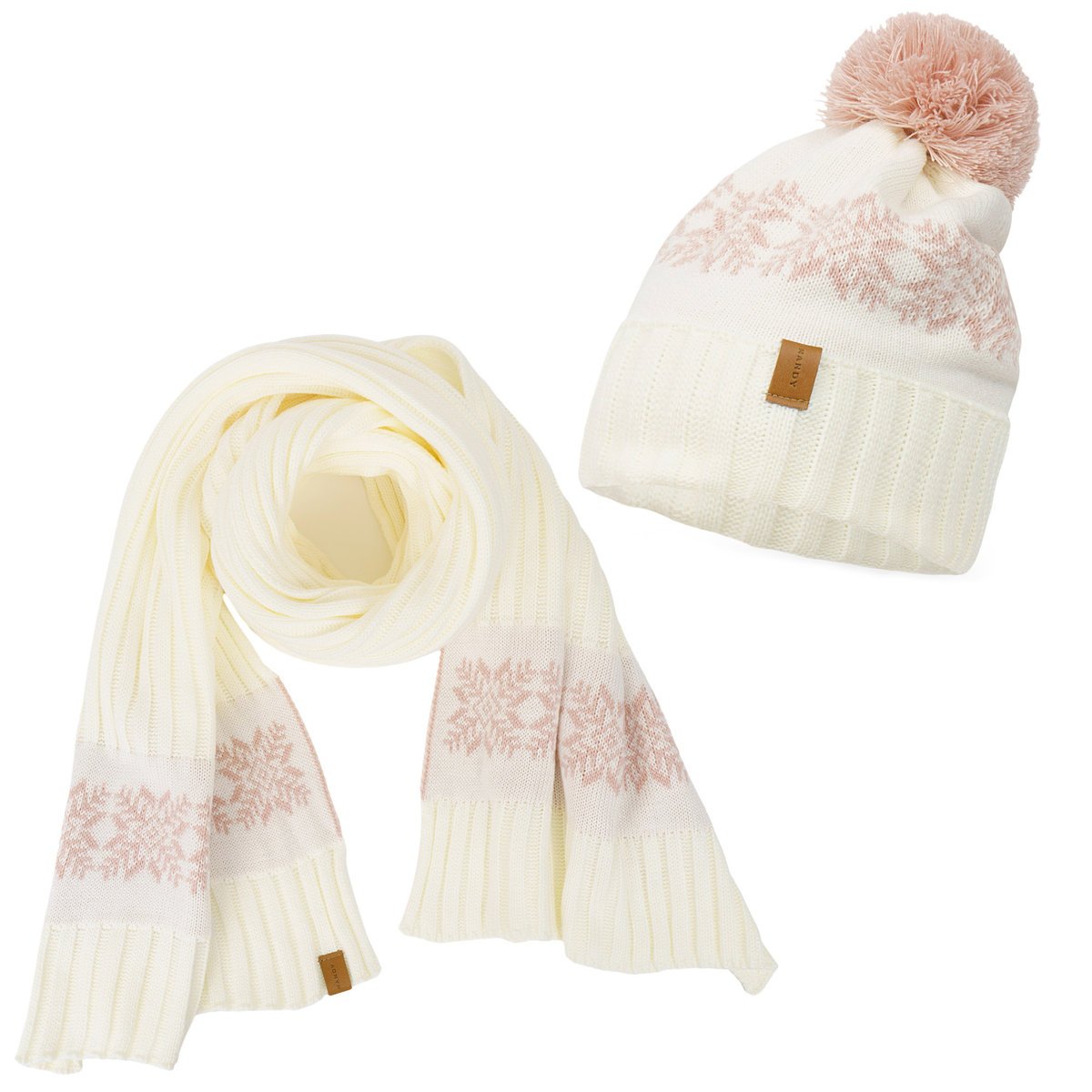 Nandy Komplet Czapka Szalik Ciepły Zimowy Norweski - Zest-Cs-2205078-08