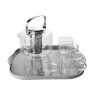 Dzbanki i imbryki - DZBANEK DO HERBATY 670ML + FILIŻANKI 90ML RETRO kod: 30F-DZB-670/SET/1 - miniaturka - grafika 1