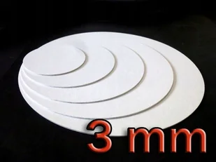 PODKŁAD POD TORT BIAŁY CIENKI 13 cm PIĘTROWY OKRĄGŁY (5 sztuk) - Dodatki do ciast w proszku - miniaturka - grafika 1