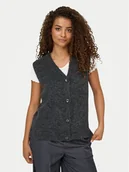 Swetry damskie - ONLY Kardigan Jane 15354283 Szary Regular Fit - miniaturka - grafika 1