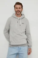 Bluzy męskie - Pepe Jeans bluza bawełniana męska kolor szary z kapturem melanżowa - miniaturka - grafika 1
