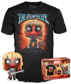 Gadżety dla graczy - Zestaw prezentowy Funko Pop! & Tee Marvel Deadpool Heavy Metal Figurka 9 cm + Koszulka Rozmiar L - miniaturka - grafika 1