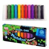 Masy plastyczne - Plastelina Z Brokatem Pixel 12 Szt Astra - miniaturka - grafika 1