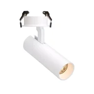 Lampy sufitowe - Maxlight Metalowy reflektorek podtynkowy SHINEMAKER H0119 regulowana tuba LED 15W 3000K wpuszczana do sypialni biała H0119 - miniaturka - grafika 1