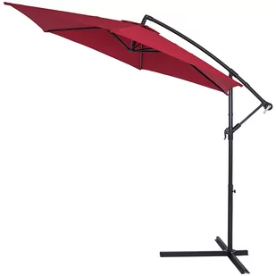 Parasol świetlny czerwony Alu Ø300cm Ochrona UV 50+ - Parasole ogrodowe - miniaturka - grafika 1