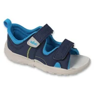 Buty dla dziewczynek - Befado obuwie dziecięce wkładka skórzana 721X021 niebieskie - miniaturka - grafika 1