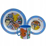 Kubki dla dzieci - ZESTAW OBIADOWY do mikrofalówki: Pokemony (045) - miniaturka - grafika 1