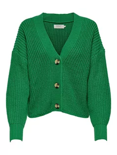 Swetry damskie - ONLY Kardigan w kolorze zielonym - grafika 1