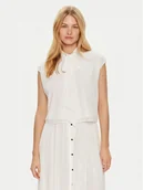 Bluzki damskie - Vila Bluzka Yasmin 14102200 Biały Regular Fit - miniaturka - grafika 1
