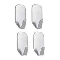 Wieszaki łazienkowe - Haczyki samoprzylepne ze stali nierdzewnej – 2 szt. Samoprzylepny wieszak na ręczniki do montażu na ścianie w kuchni, łazience i na balkonie - miniaturka - grafika 1