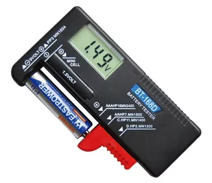 Miernik baterii AAA AA R3 R6 R9 LCD - Baterie i akcesoria - miniaturka - grafika 1