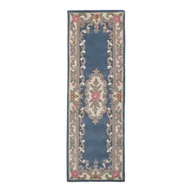 Dywany - Niebieski wełniany dywan Flair Rugs Aubusson, 67x210 cm - miniaturka - grafika 1