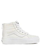 Buty dla dziewczynek - Vans Tenisówki Sk8-Hi Zip VN0005VSWHT1 Biały - miniaturka - grafika 1