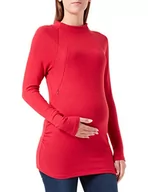 Koszulki i topy damskie - Noppies Maternity Top Sebring Nursing Long Sleeve T-Shirt, Jester red-P977, XXL - miniaturka - grafika 1