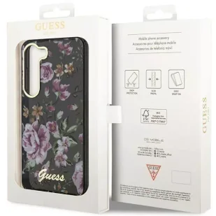 Etui Guess GUHCS23MHCFWSK do Samsung Galaxy S23+ Plus S916 czarny/black hardcase Flower Collection - Etui i futerały do telefonów - miniaturka - grafika 8